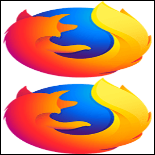 Firefox-Logo gestreckt